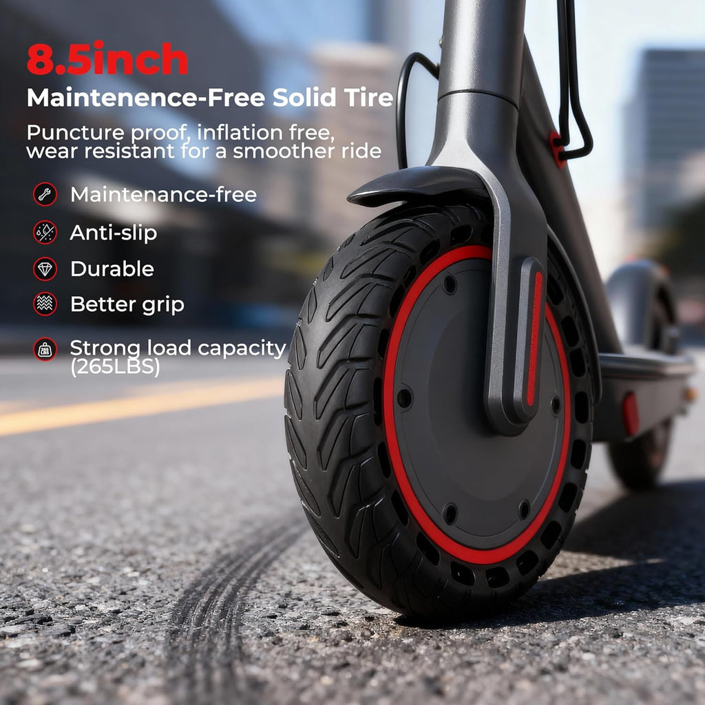 Qlaway Electric Scooter for Adults - 19 MPH Speed, 350W Motor, 15-22 Miles Range, 265 LBS Capacity