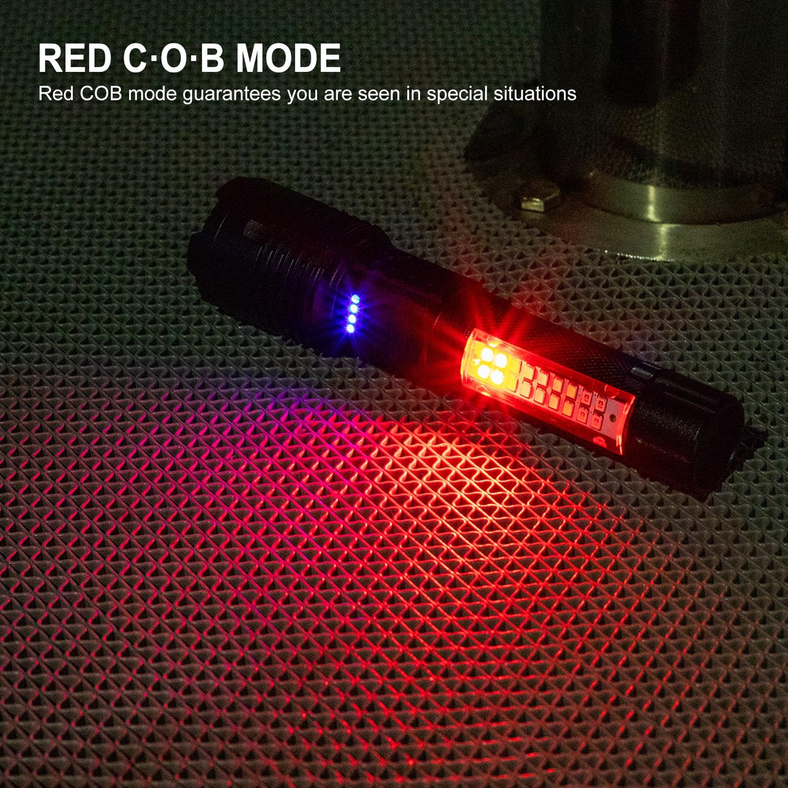 Rechargeable LED Flashlight Super High Lumens, 7 Modes Waterproof Flashlight, Powerful Bright Flashlight for Camping Hiking Emergency