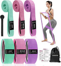 KANGFITER Resistance Bands - Non-Slip Fabric Booty Bands with Door Anchor for Home Workouts | Versatile for Yoga & Pilates
