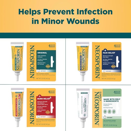 Neosporin Original Triple Antibiotic Ointment - Infection Protection & Wound Care Treatment, .5 oz