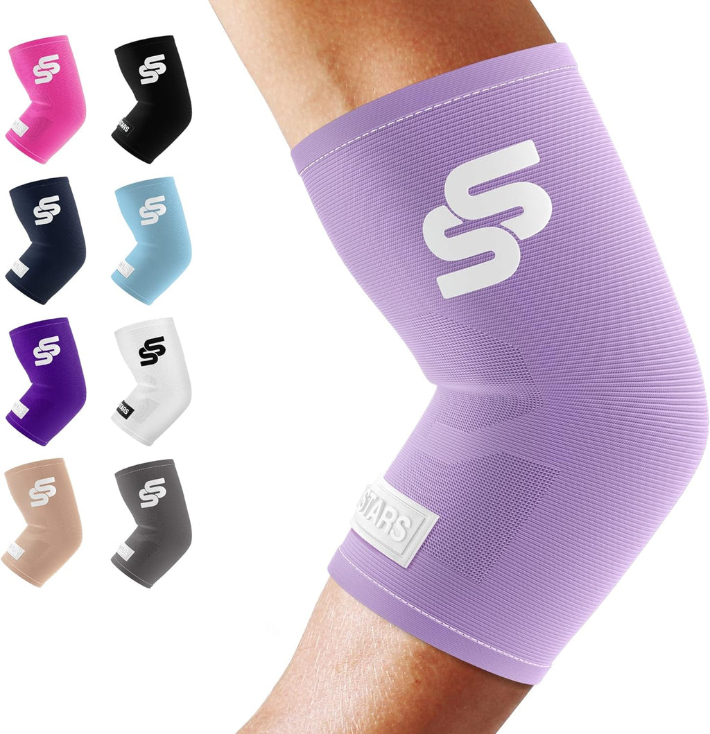 Sleeve Stars Elbow Compression Sleeve - Pain Relief & Protection for Sports | Supportive Brace for Tendonitis