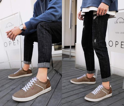 AX BOXING Men's Casual Sneakers - Breathable Comfort Walking Shoes for Men