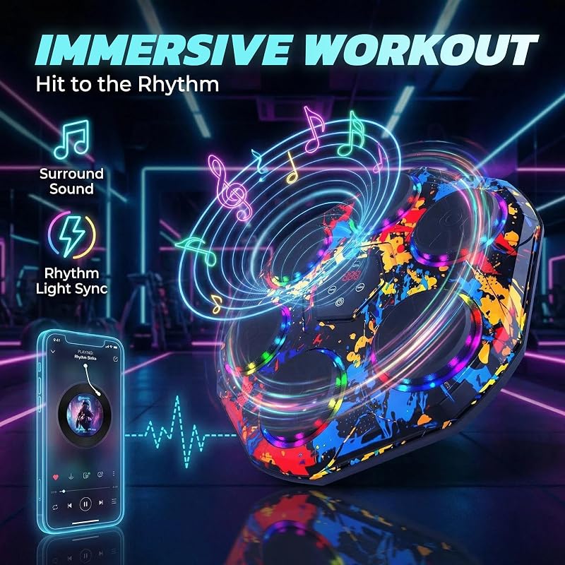 Music Boxing Machine for Adults & Kids – 9 Modes, Bluetooth, LED Display