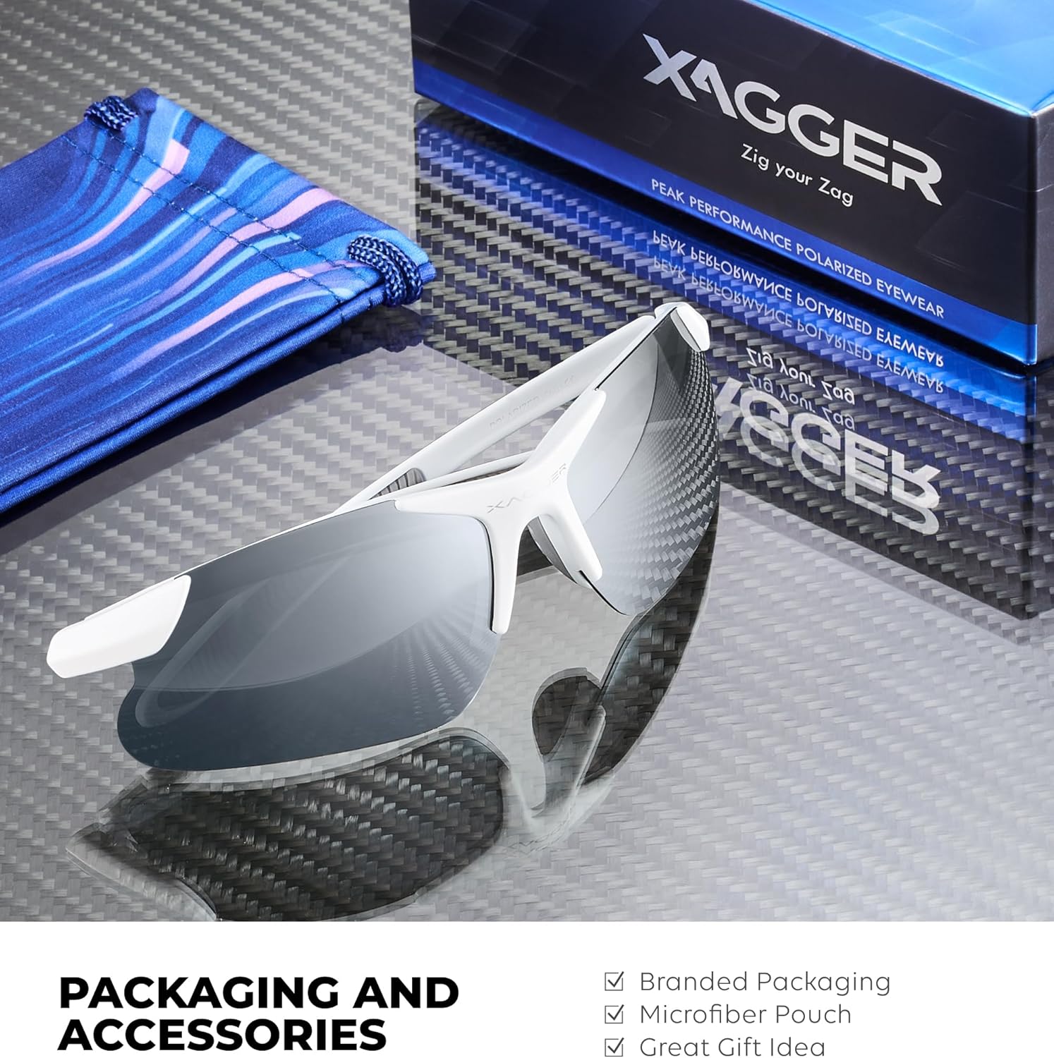Xagger Kids Polarized Sports Sunglasses - Durable TR90 Frame for Boys & Girls | Ideal for Baseball & Softball