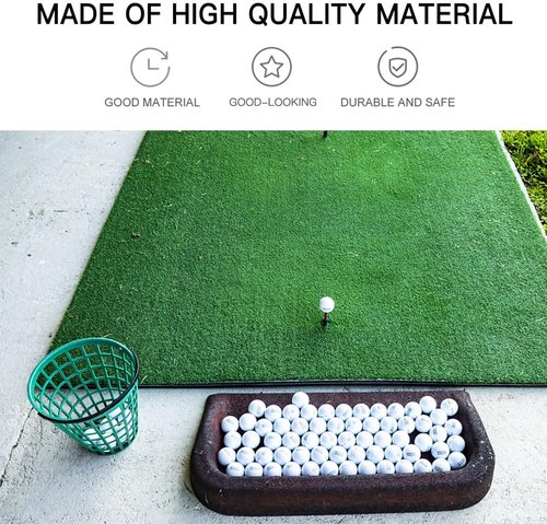 BESPORTBLE Golf Ball Picking Basket - Large Capacity Nylon Storage Bucket for Outdoor Use | Green