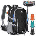 IGOLUMON Hiking Backpack 40L Packable Camping Backpack for Men Women Waterproof Lightweight Hiking Daypack Foldable Travel Daypack for Climbing Trekking Camping,Black