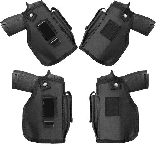 Concealed Carry Holster with Mag Pouch Fits Pistols with Light/Laser, Universal IWB/OWB Holsters for Men Women Fits Right Hand and Left