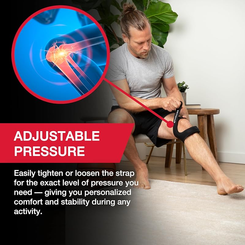 Mueller Adjustable Max Knee Strap for Patellar Tendonitis & Runner's Knee - One Size
