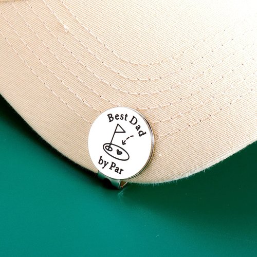 Golf Ball Marker Hat Clip Golf Gifts for Dad Fathers Day Presents for New Dad Gift for Birthday Daddy to Be Gift for First Time Daddy Husband Christmas White Elephant Valentines Gifts for Men