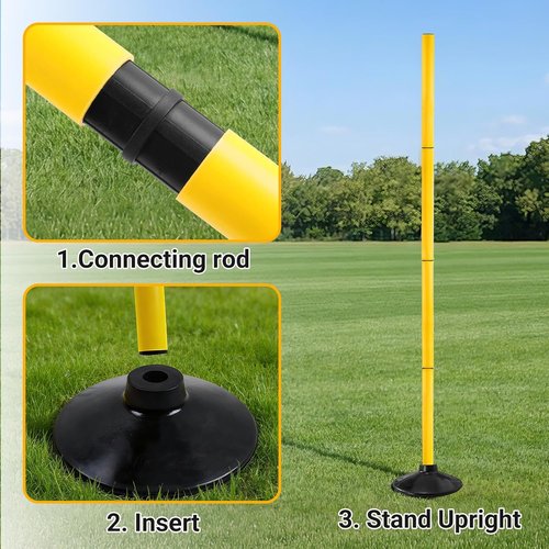 Agility Training Bars by [Brand Name] - Adjustable Multi-Purpose Sports Training Equipment for Speed Training | Ideal for Soccer, Basketball, and Pets