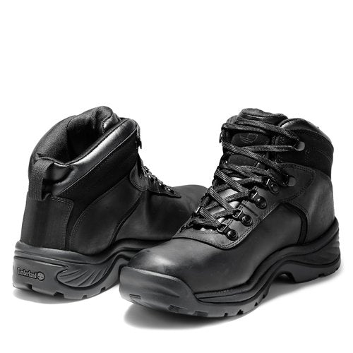 Timberland Men's Flume Mid Waterproof Hiking Boot, Black Full-Grain-NEW 2024, 10 Wide