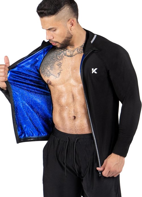 Kewlioo Pro Men's Sauna Suit - Heat Trapping Long Sleeve Shirt for Gym Workouts | Comfortable Fit