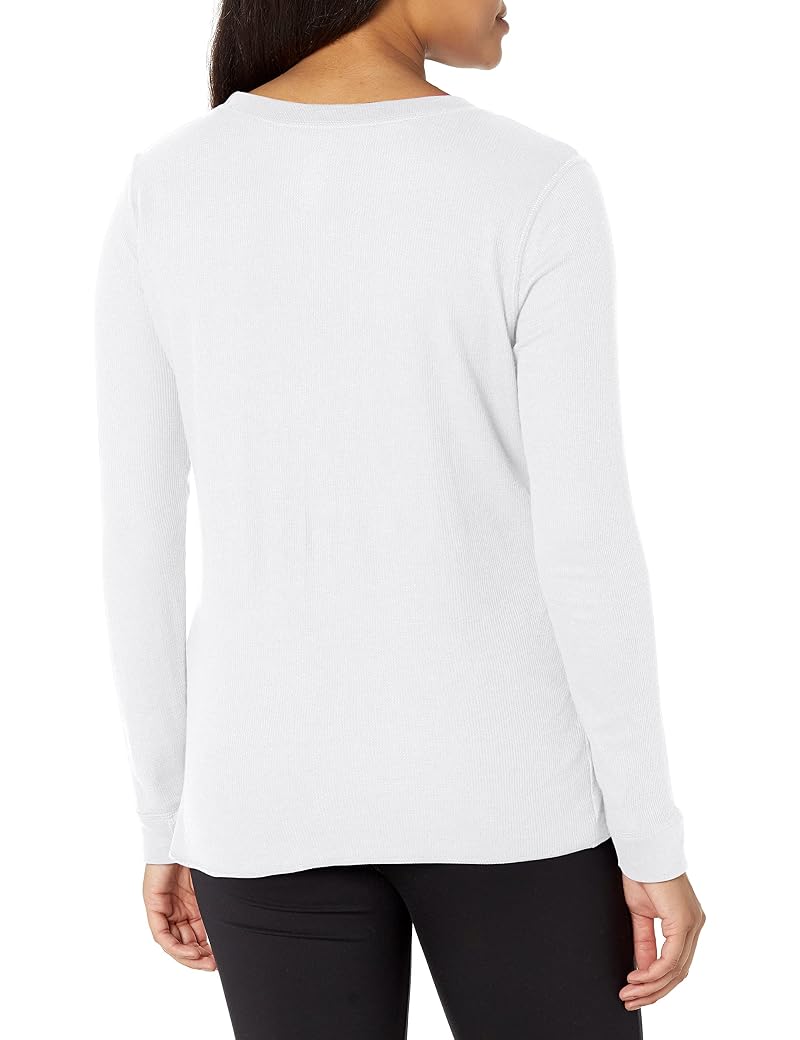 Fruit of the Loom Womens Micro Waffle Thermal Underwear Tee, White - 1 Pack, Large