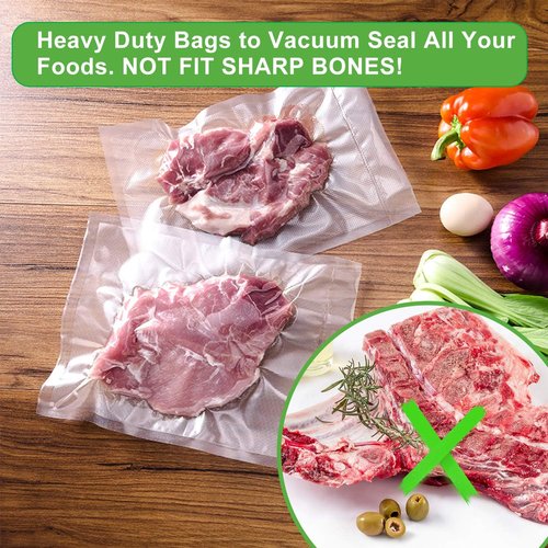 FoodSaver Vacuum Sealer Bags - 200 Quart, 8x12 Inch, Heavy Duty, BPA Free for Meal Prep & Sous Vide