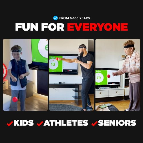Boxbollen® Boxing Reflex Ball - App-Connected Punch Counter for Hand-Eye Coordination - Perfect Gift for All Ages