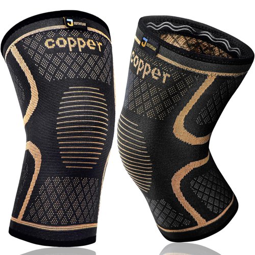Copper Knee Braces for Men and Women (2 pack) -Knee Supports Copper Compression Knee Sleeve for Knee Pain, Arthritis, Sports and Recovery Support (X-Large)