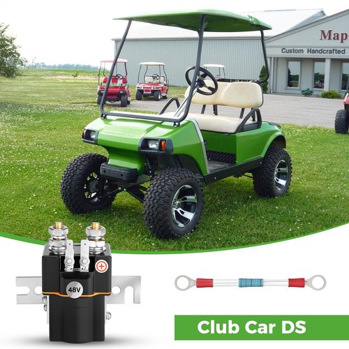 10L0L Golf Cart 48V Solenoid for Club Car DS 1995 Up & Precedent 2000-Up, 4 Terminals with Resistor Replace OEM 101908701 102774701 1014947
