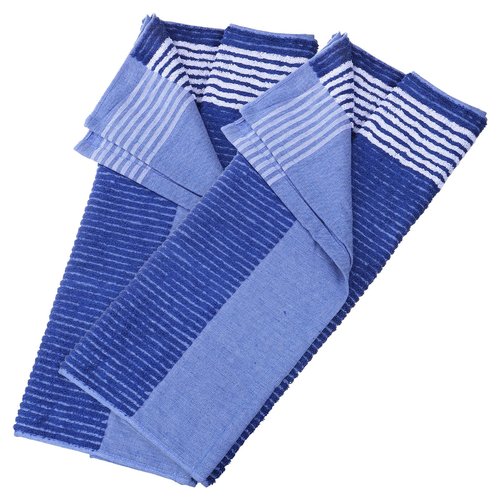PATIKIL Large Caddy Towel 22" x 44", 2 Pcs Caddie Style Golf Towels Cotton Camping Towels for Golf Bags Golfers Tour Player Club, Blue-White