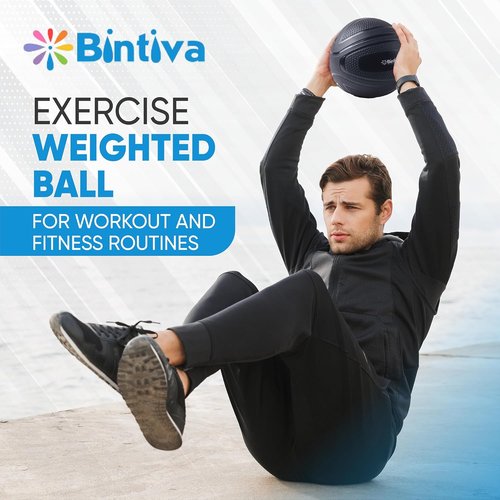 Bintiva Non-Bounce Slam Ball - Weighted Deadball for Effective Workouts | Ideal for Fitness Routines