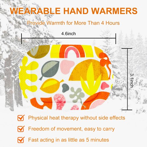 Hand Warmers 20 Pairs for Women and Children, Air Activated Heated Gloves, Warm Gloves for Hands & Toes, No Shaking, Heating in 5 Minutes, for Indoor Use, Worn Under Gloves Outdoors