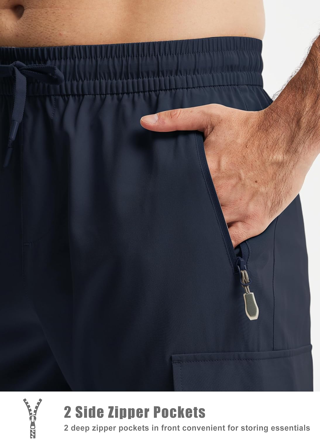 Skiennix Men's Hiking Pants - Lightweight Quick-Dry Cargo Design | 5 Pockets for Outdoor Adventures