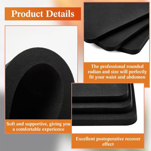 Frienda 3 Pcs Lipo Foams Post Surgery 8 x 10 x 0.5 Inch Firm Foam Boards for Lipo Recovery Liposuction Pad Flattening Abdominal Compression Board Tummy Tuck C Section Supplies