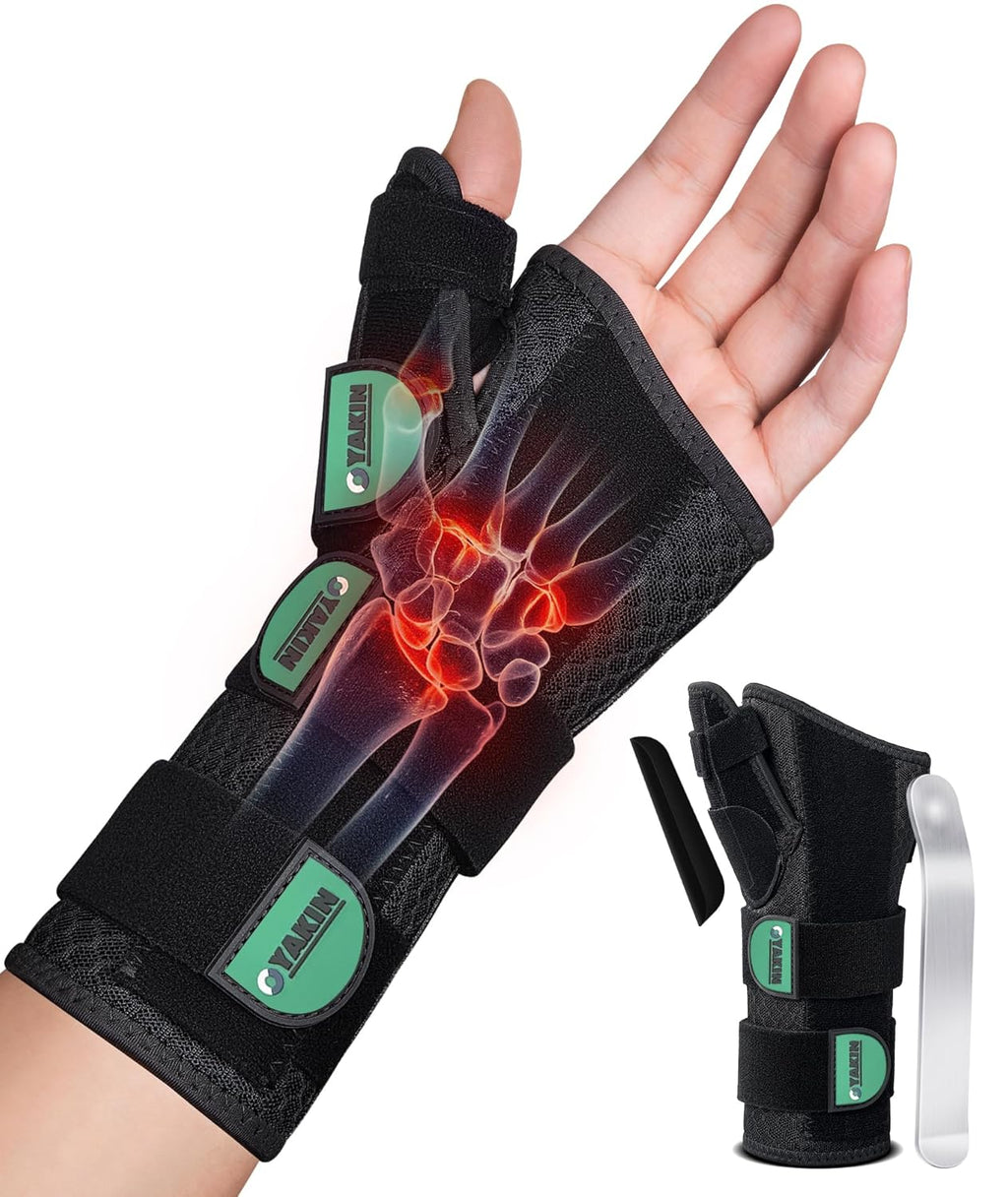 Oyakin Wrist Brace - Thumb Support for Carpal Tunnel & De Quervain's | Left Hand Splint for Men & Women
