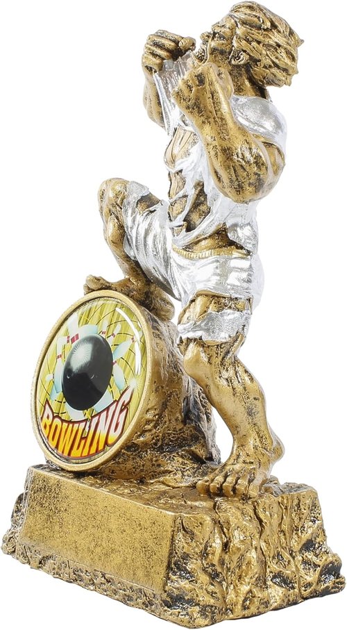 Decade Awards Monster Trophy - 6.75-Inch Victory Award with Custom Front Insert | Personalized Engraved Plate Available