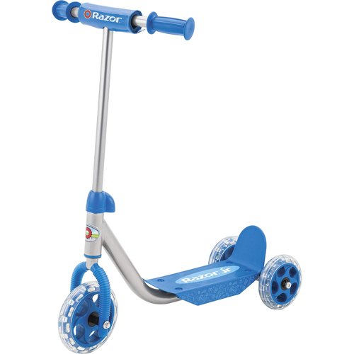 Razor A3 Kick Scooter and Lil' Kick Scooter Bundle - Larger Wheels, Front Suspension, Wheelie Bar, Lightweight, Foldable
