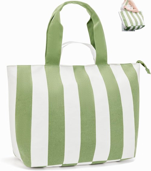 Bagelite 22'' 50L Cotton Oversized Travel Tote Bag - Tear-Resistant, Perfect for Weekend Getaways
