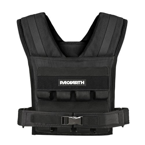 PACEARTH Adjustable Weighted Vest for Men, PACEARTH Heavy Duty Weight Vest with 16 Adjustable Iron Blocks for Hardcore Strength Training, Crossfit, and Running, 35LBS