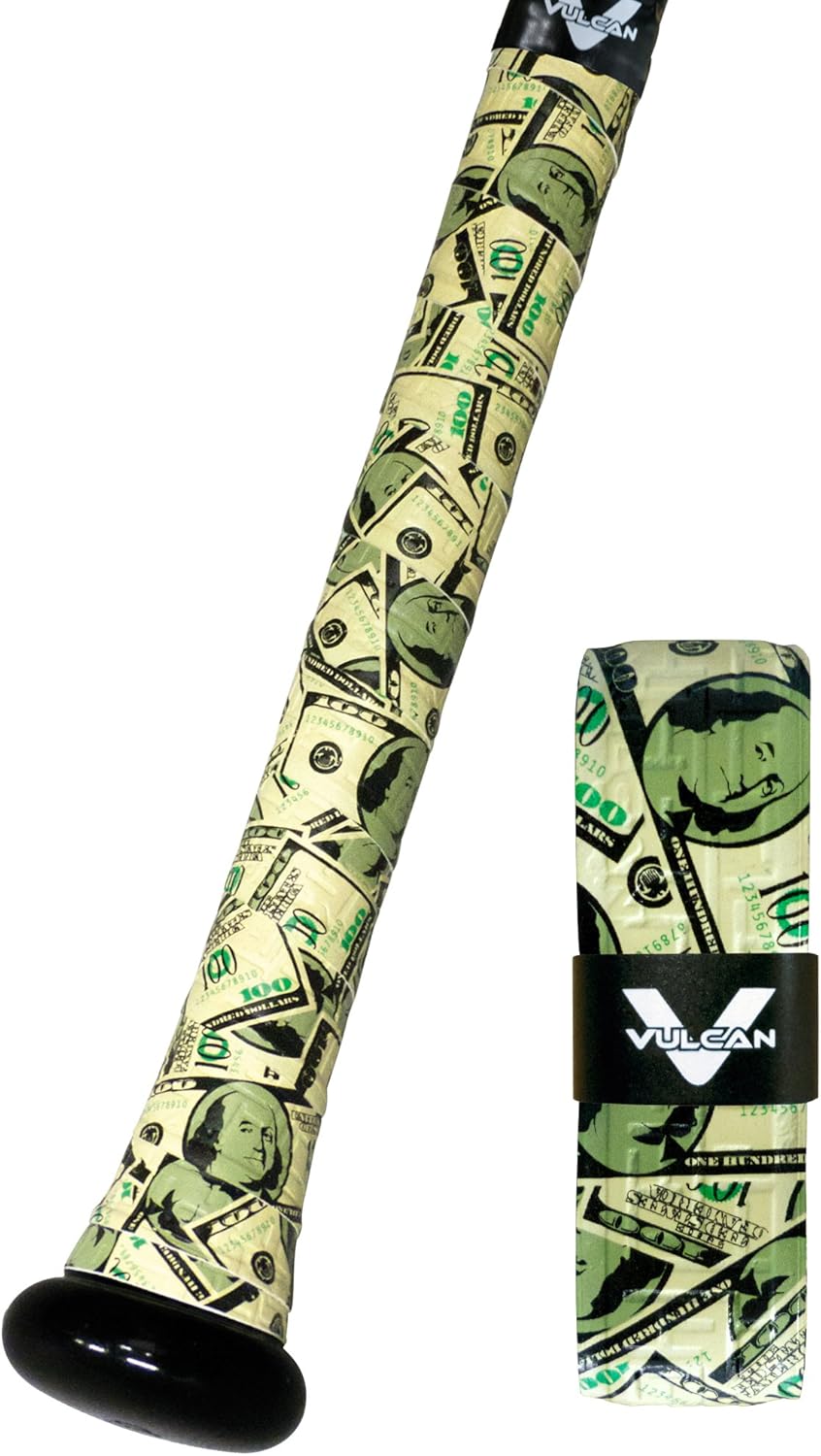 Vulcan Bat Grip - 0.50mm, 1.00mm, 1.75mm | Ideal for Baseball & Softball | Multiple Colors Available