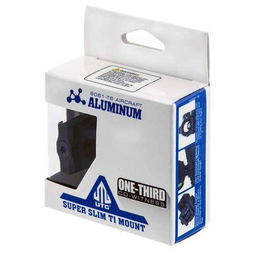 UTG Super Slim T1 Mount, Lower 1/3 Co-Witness, Black (MT-T113C)