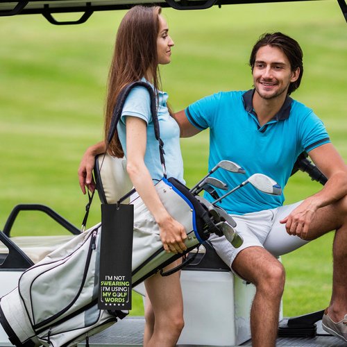 PIUFAM Embroidered Golf Towel, I'm Not Swearing I'm Using My Golf Words Funny Golf Towel, Golf Accessories for Men, Golfs Gift for Men, Gift for Dad Grandpa Birthday Gifts for Christmas Thanksgiving