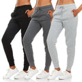 BottomLine 3 Pack Sweatpants for Women - Fleece Joggers with Pockets, Combo 1+Standard+Medium