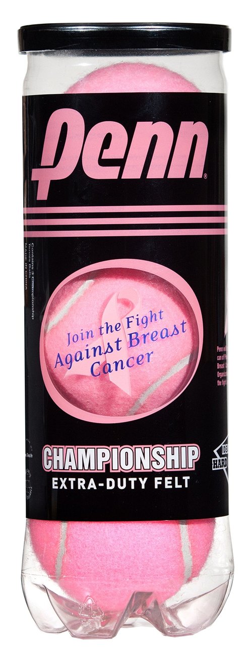 Championship Pink Tennis Balls - Extra Duty Felt Pressurized Tennis Balls - 1 Can, 3 Balls - 1