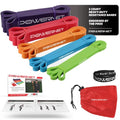 PowerNet Resistance Exercise Bands, Heavy-Duty Color-Coded Progressive Resistance Bands, Workout Equipment for Home Gym Stretching & Training