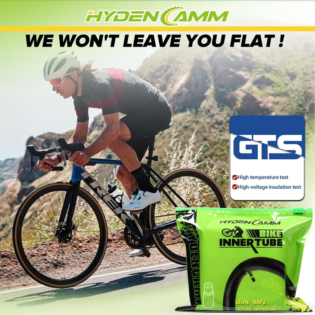 Skiennix Bicycle Tube - Reliable 12" to 29" Sizes with 32mm AV Schrader Valve & 2 Tire Levers