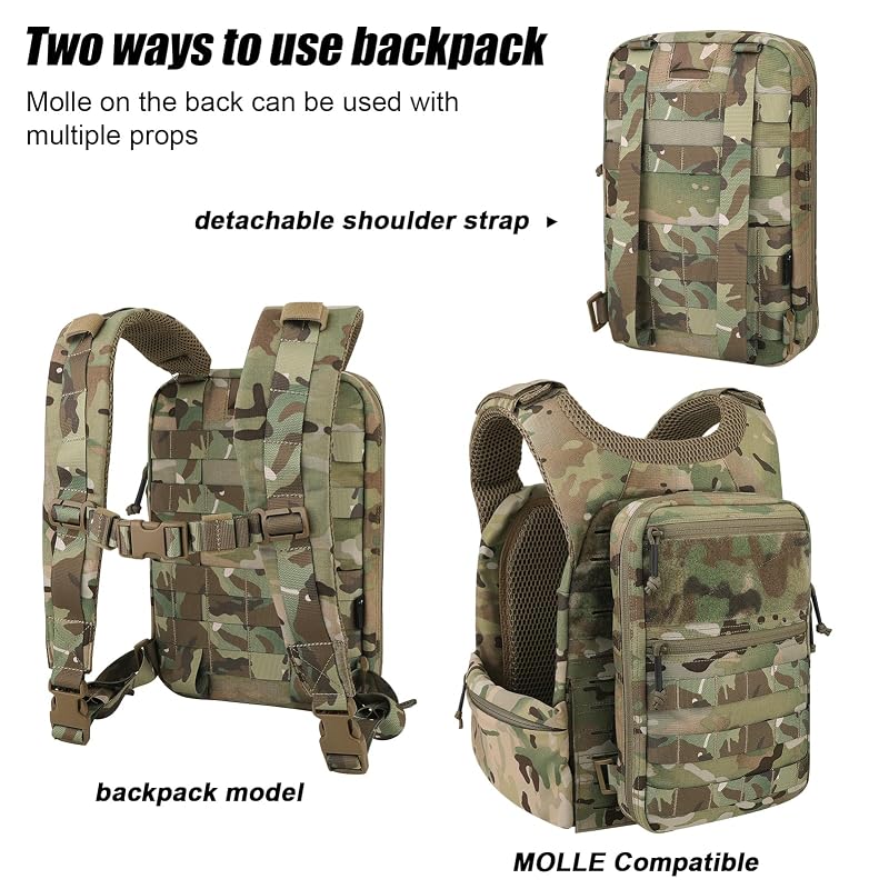 Tactical Molle Hydration Pack 1.5L MC — Lightweight Hydration Backpack for Vests & Rigs
