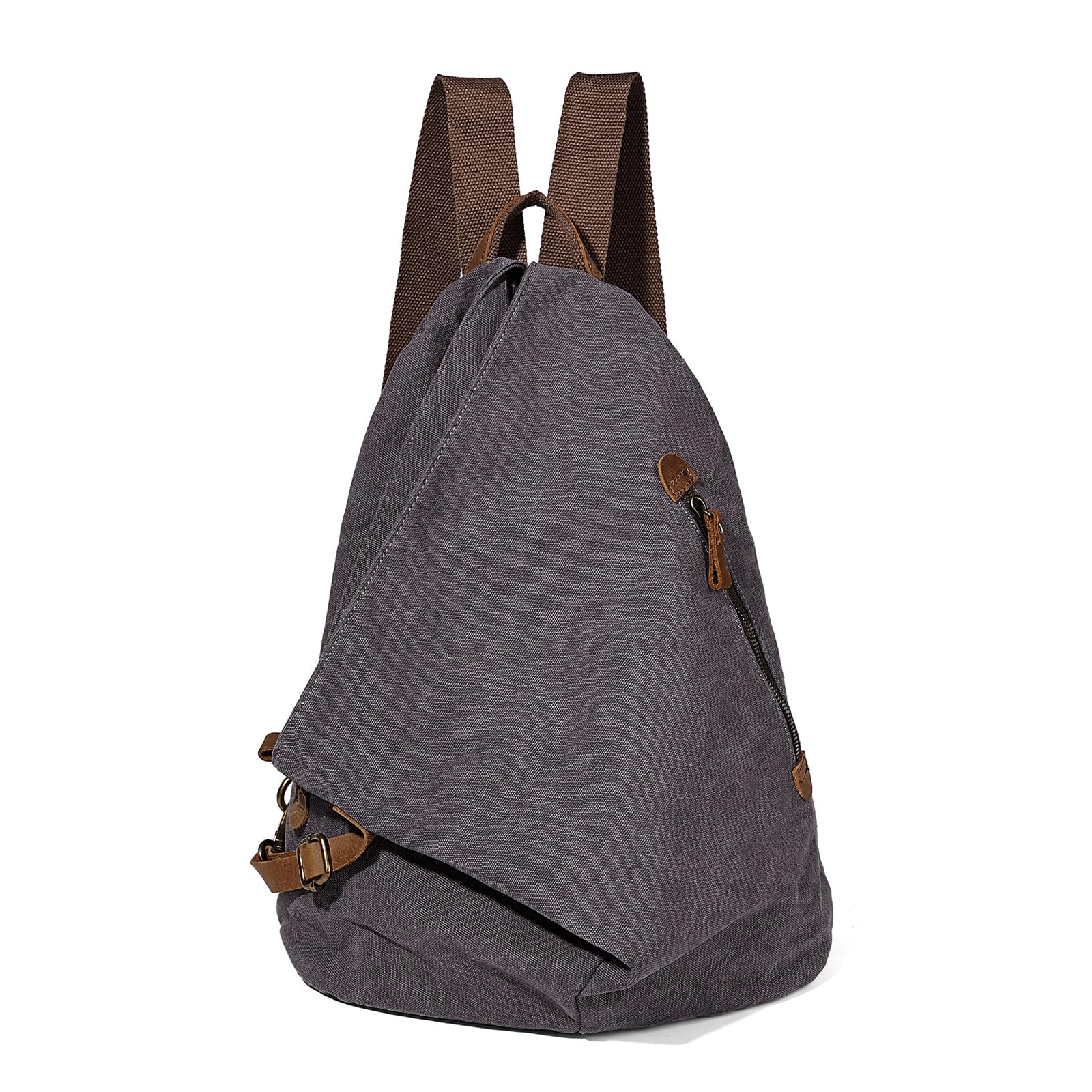 KL928 Canvas Vintage Backpack – Large Casual Daypack Outdoor Travel Rucksack Hiking Backpacks for Men Women