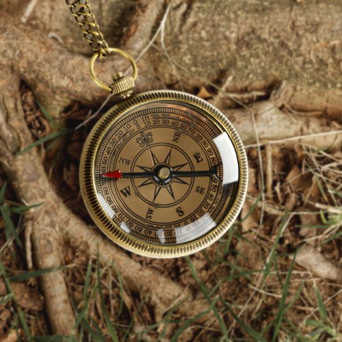 US Handicrafts Brass Compass – Engraved Christian Scripture Prayer Gift for Men, Women, Teenage Boys & Girls – Ideal for Baptism, Easter, Graduation, Trekking, and Adventure
