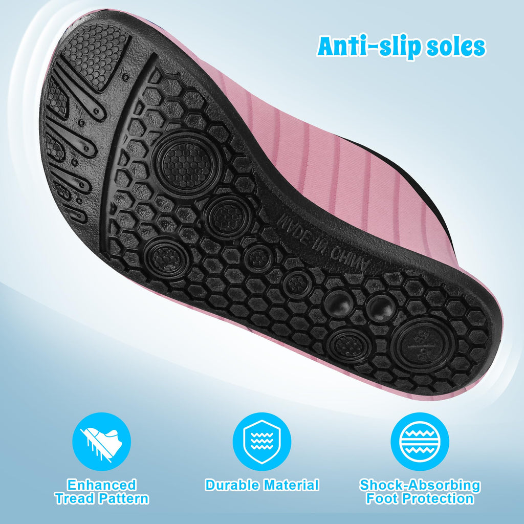 Kids Water Shoes for Boys Girls, Quick Dry Barefoot Aqua Socks for Beach, Swim, Pool Outdoor Sports