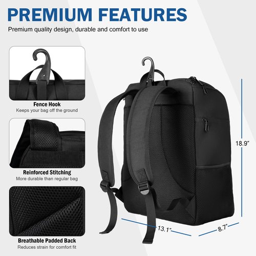 DBXINY Pickleball Bag Backpack Fits 4+ Paddles, Large Pickle ball Bags for Men and Women with Shoe Compartment and Fence Hook, Great Pickleball Gifts