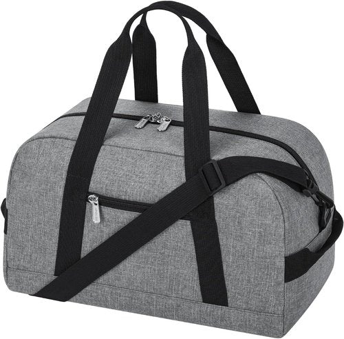 Apenze Small Gym Bag - Lightweight 14-Inch Mini Duffel for Travel & Sports | Light Grey
