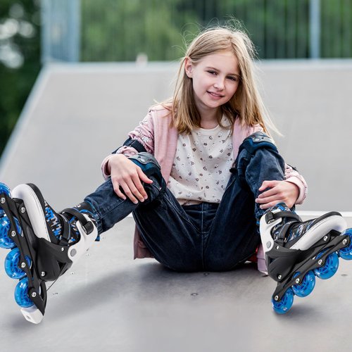 Kuxuan Skates Kids Inline Skates for Boys Girls Ages 5-8 6-12 8-12 Patines para Niños Niñas