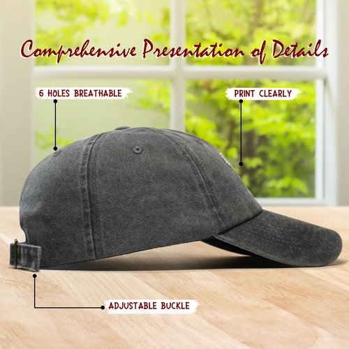 80th Birthday Gifts for Men, for 80 Year Old Man, 1946 Birthday Gift Ideas for Men Dad Grandpa Husband, Unique 80th Birthdays Decorations - Adjustable 80 Year Old Bday Hat Baseball Caps Dark Grey