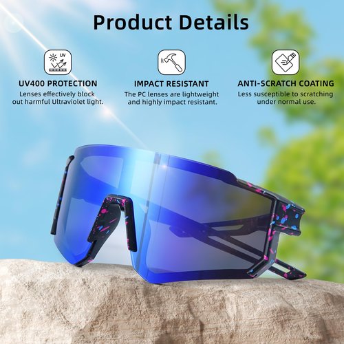 DF DUALFERV Kids Sunglasses, 4 Pack Kids Sports Sunglasses, Anti-Scratch Youth Baseball Shades with UV400 Protection and Lightweight Frame, Boys and Girls Sunshades for Cycling Baseball
