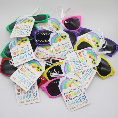 BYYJ Graduation Sunglasses - Future Is So Bright | 18 Pcs Set for Pre-K & Kindergarten Celebrations