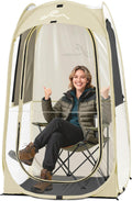 Sportneer Clear Sport Tent - Lightweight & Portable 1-Person Outdoor Pop-Up Shelter | Windproof & Rain Shield