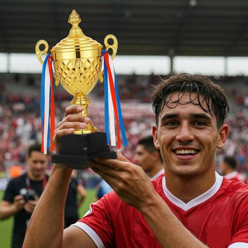 Liliaafar Soccer Trophy - Large Gold Metal Cup for Sports Championships & Tournaments | Perfect Gift